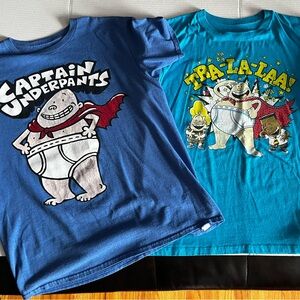 Boy's tees set of 2 " Captain Underpants"